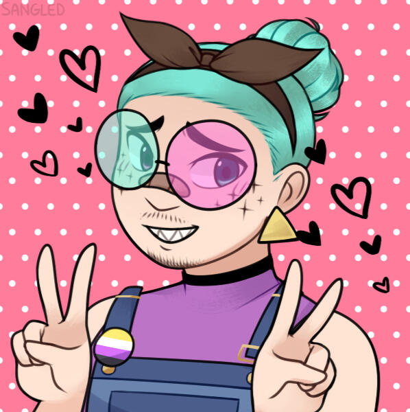 picrew image, big round glasses